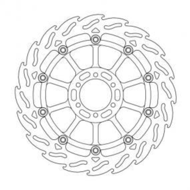 BRAKE DISC FRONT LEFT MOTO MASTER FLAME 320MM APRILIA BENELLI DUCATI KTM MOTO GUZZI YAMAHA