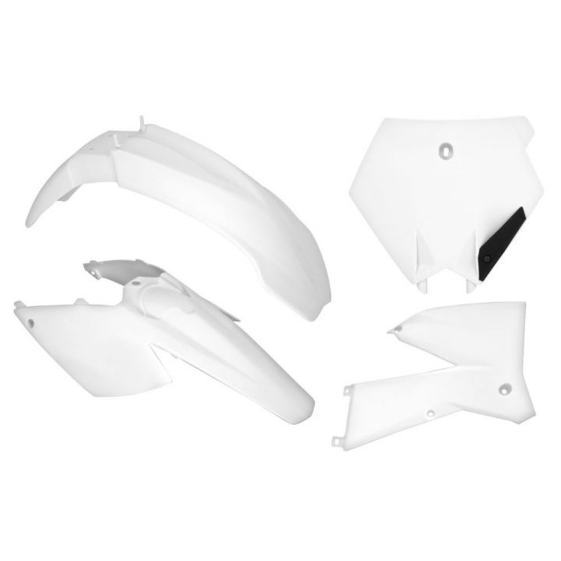 PLASTICS KIT RTECH 4 PIECE WHITE KTM EXC SX SX-F