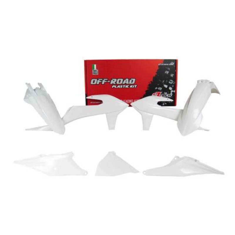 PLASTICS KIT RTECH 5 PIECE WHITE KTM EXC EXC-F XC-W XCF-W