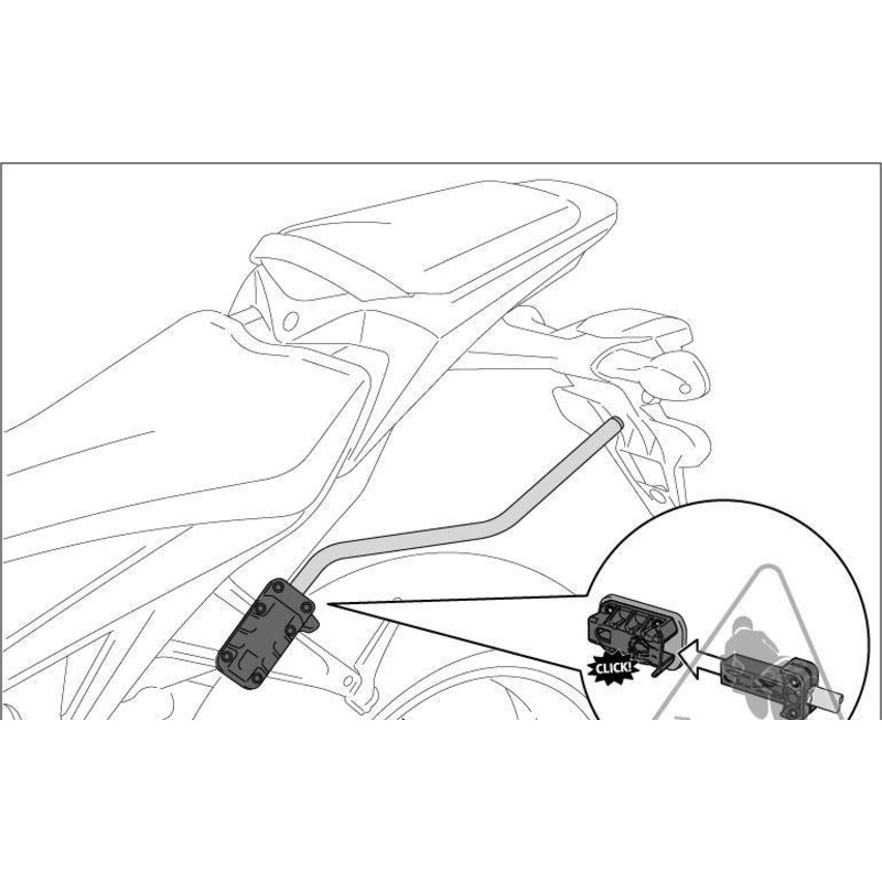 *PANNIER MOUNTS SW MOTECH BLAZE QUICK LOCK SPACER BAR DUCATI 1098 07-09 1198 09-12 848 08-13