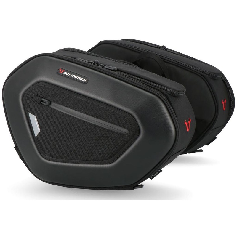 SW MOTECH PRO BLAZE HIGH SADDLEBAGS PRO1680D BALLISTIC NYLON BLACK IN PAIRS